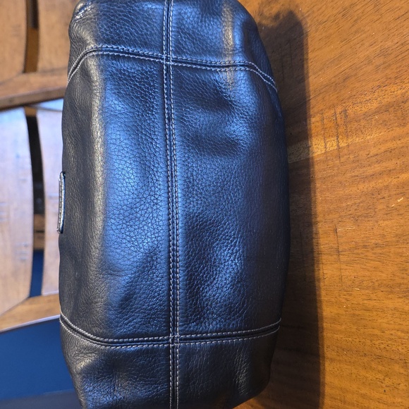 Dooney & Bourke Black Leather Drawstring Bag - Picture 6 of 16